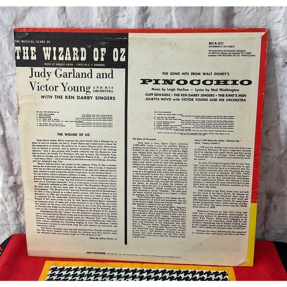 The Musical Score Of The Wizard Of Oz / The Song Hits From Walt Disney's MCA - Picture 3 of 6